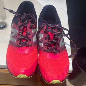New Balance Neon Pink and Black Sneakers